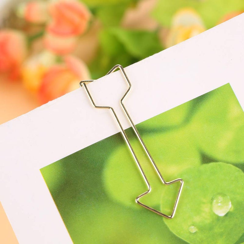 Hztyyier 12Pcs Gold Paper Clips Large Paperclips MetalClips School Office Supplies Document Organization - Image 3